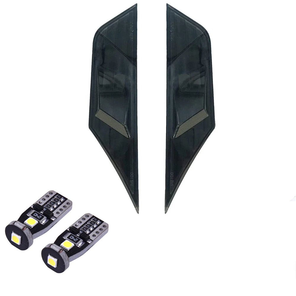 Black Side Markers + LED Bulbs Honda Civic