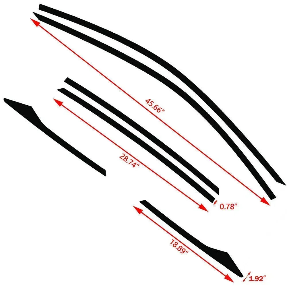 Vinyl Chrome Delete Kit 2016 - 2019 Civic Sedan