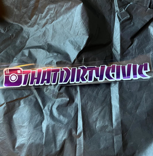 2 Tone Instagram Decal
