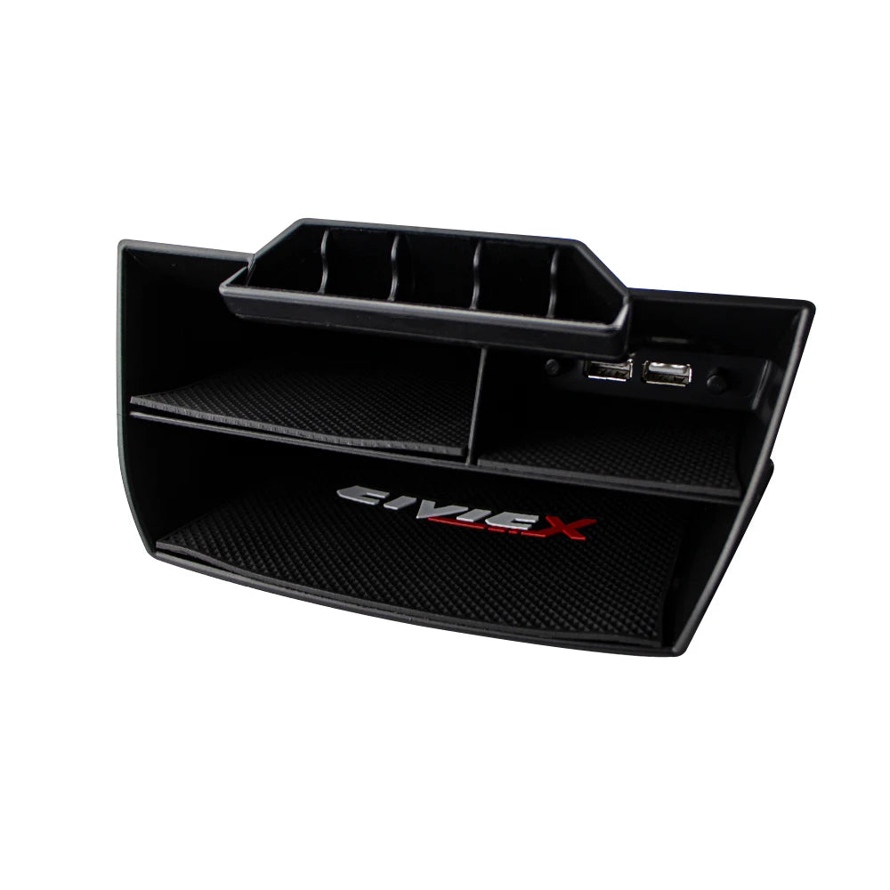 Center Console Storage Box with USB - Honda Civic -2016 - 2019